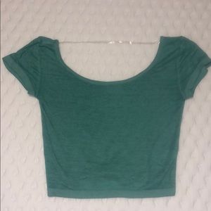 Turquoise crop top